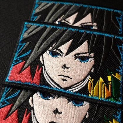 Kimetsu no Yaiba 'Giyu Tomioka | Face' Embroidered Patch