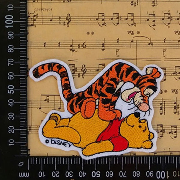 Christopher Robin 'Tigger Pouncing Pooh' Embroidered Patch