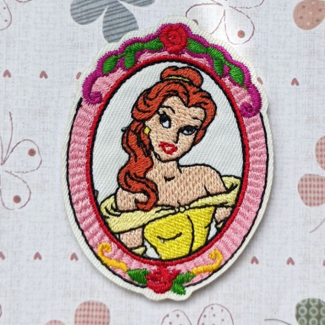 Tale as Old as Time 'Belle | Round Mirror' Embroidered Patch