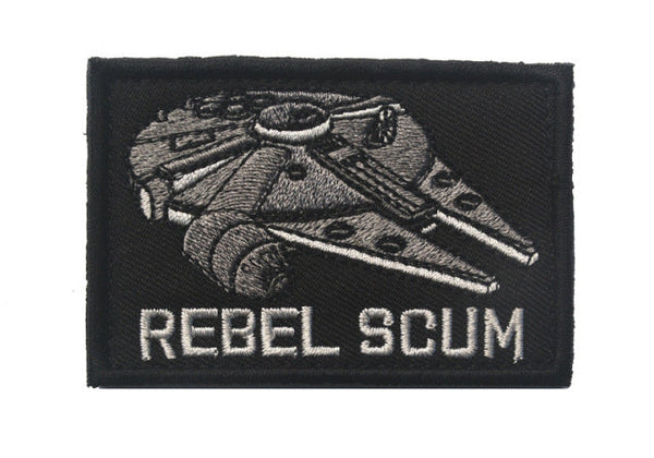 Empire and Rebellion 'Millennium Falcon | Rebel Scum' Embroidered Velcro Patch