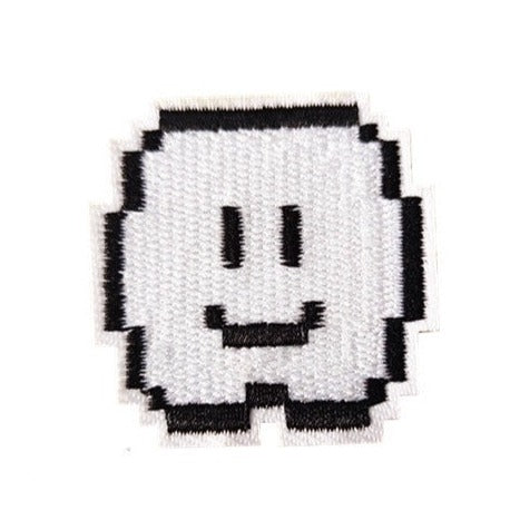 Mushroom Kingdom Pixel 'Wall Clouds | Set of 2' Embroidered Patch