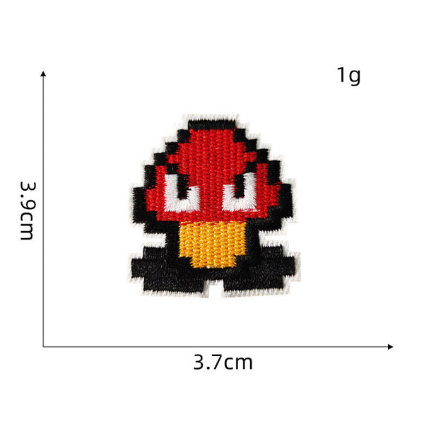 Mushroom Kingdom Pixel 'Goomba | Set of 2' Embroidered Patch