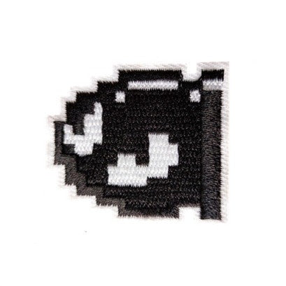 Mushroom Kingdom Pixel 'Bullet Bill | Set of 2' Embroidered Patch