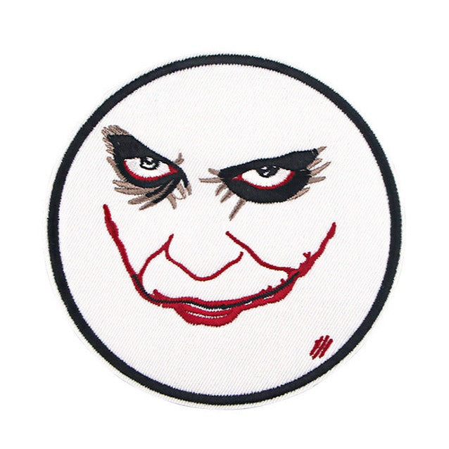 Joker 'Dark Knight Joker Face | Circle' Embroidered Patch