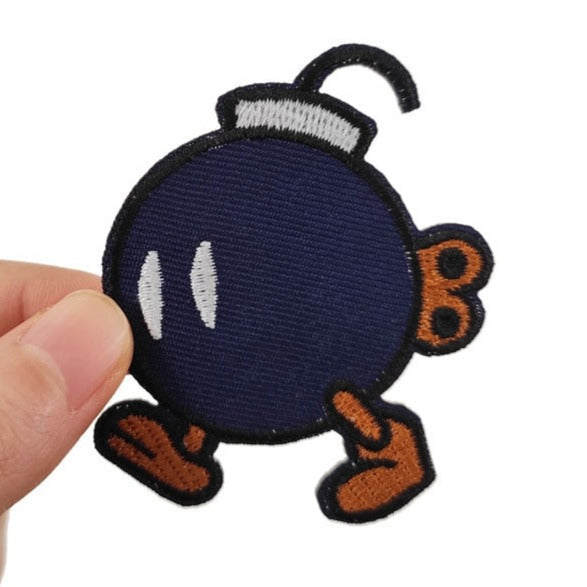 Super Mario Bros. 'Bob-omb | Mechanical Bomb' Embroidered Velcro Patch