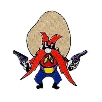 Looney Tunes 3" 'Yosemite Sam' Embroidered Patch Set