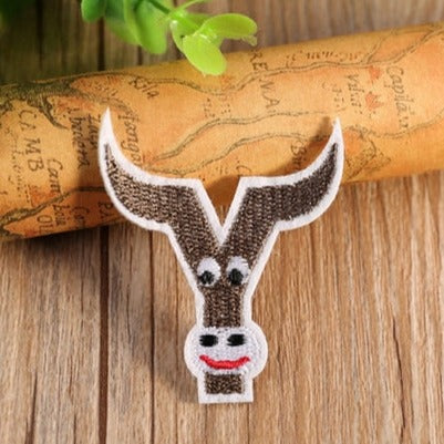 Letter Y 'Yak' Embroidered Patch