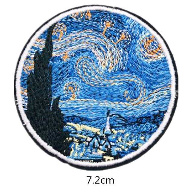 Painting 'Starry Night | 1.0' Embroidered Patch