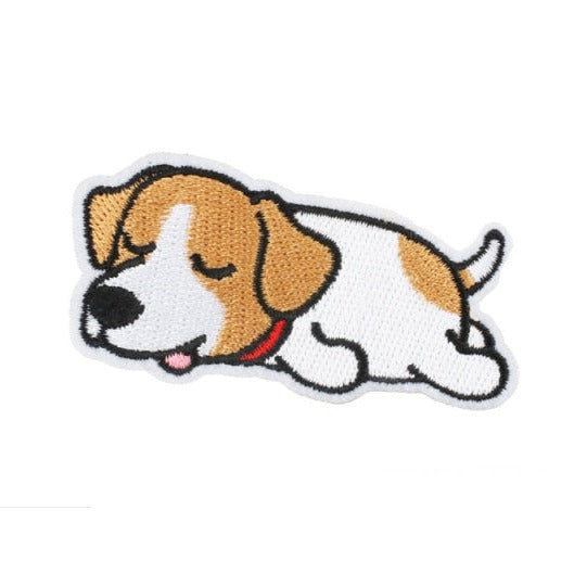 Cute Dog 'Beagle | Sleeping' Embroidered Patch