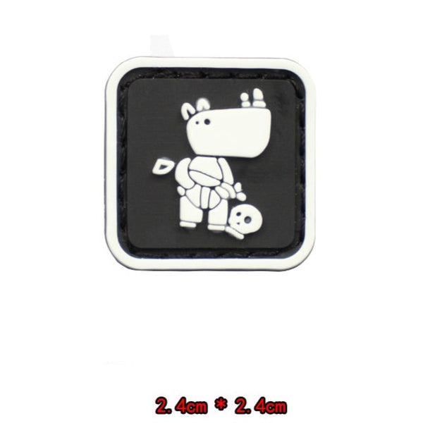 Cool 'Tactical Rhinoceros Sniper | Mini' PVC Rubber Velcro Patch