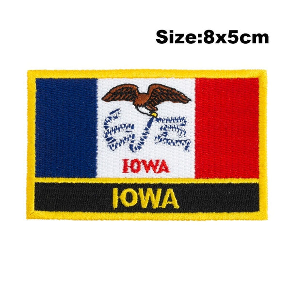 Iowa Flag Embroidered Patch