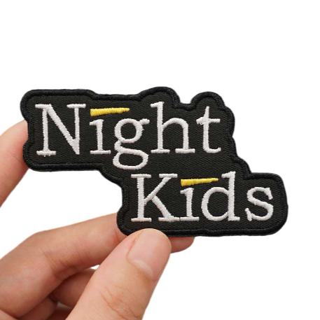 Initial D 'Night Kids | Logo' Embroidered Velcro Patch