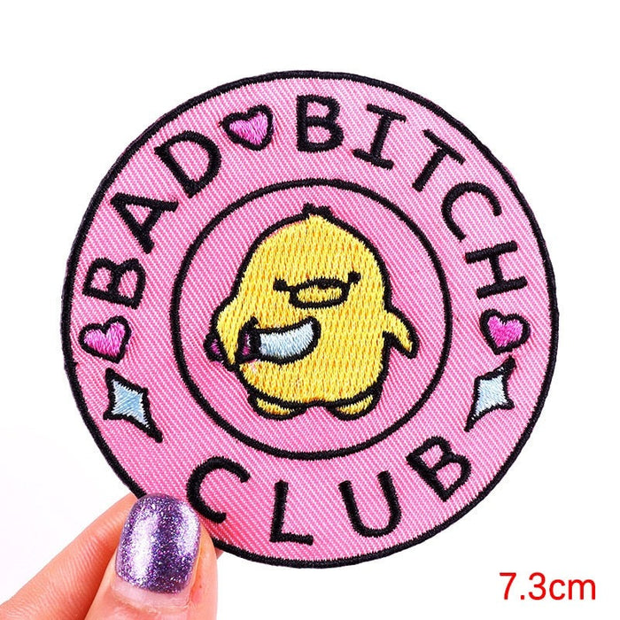 Bad Bitch Club 'Duck | Holding Knife' Embroidered Patch