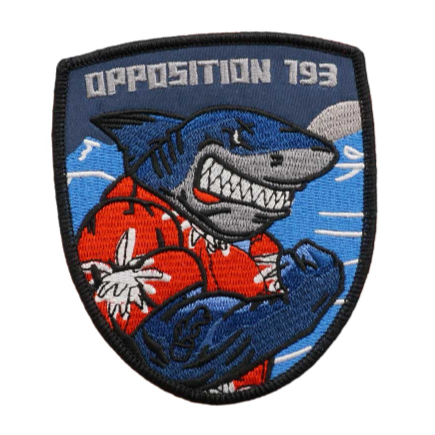 Shark 'Strong | Opposition 193' Embroidered Patch