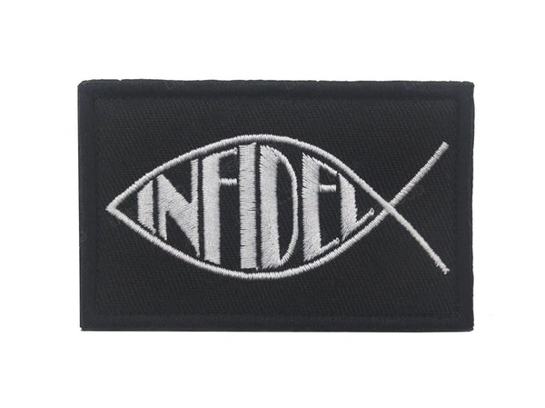 Ichthys Symbol 'Infidel | 1.0' Embroidered Velcro Patch