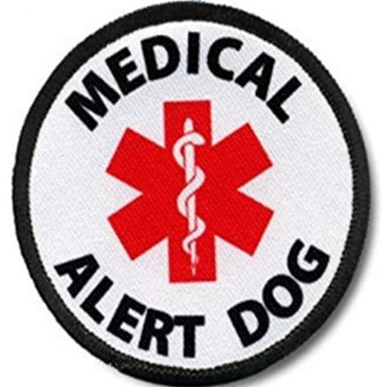 Medical 'Alert Dog | Star Of Life Logo' Embroidered Velcro Patch