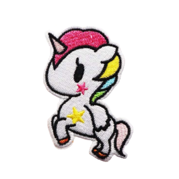 Cute 'Rainbow Unicorn' Embroidered Patch