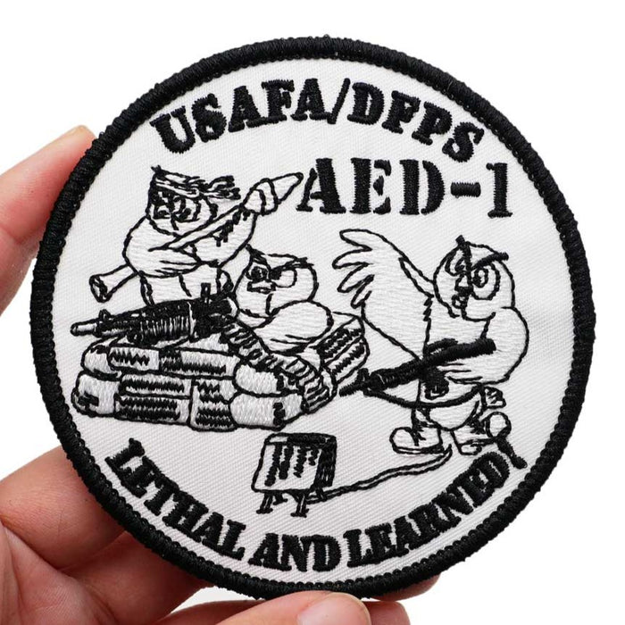 Emblem 'USAFA/DFPS Lethal And Learned!' Embroidered Patch