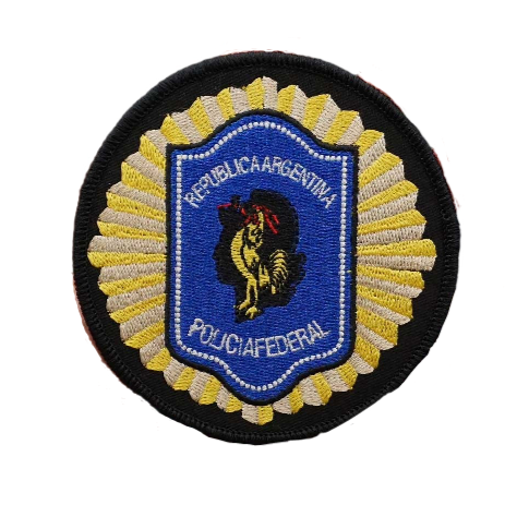 Emblem 'Argentina Federal Police' Embroidered Velcro Patch