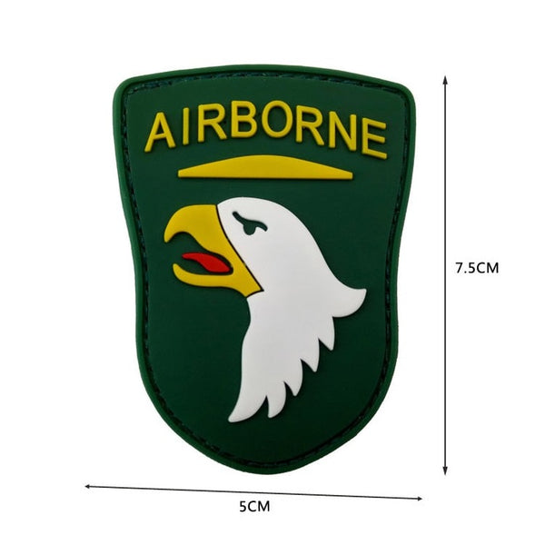 Military Tactical '101st Airborne | Logo' PVC Rubber Velcro Patch