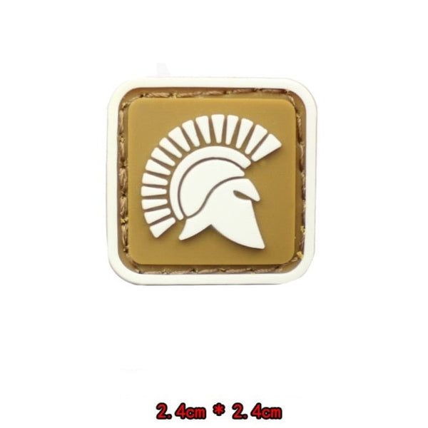 Spartan 'Helmet | Mini' PVC Rubber Velcro Patch