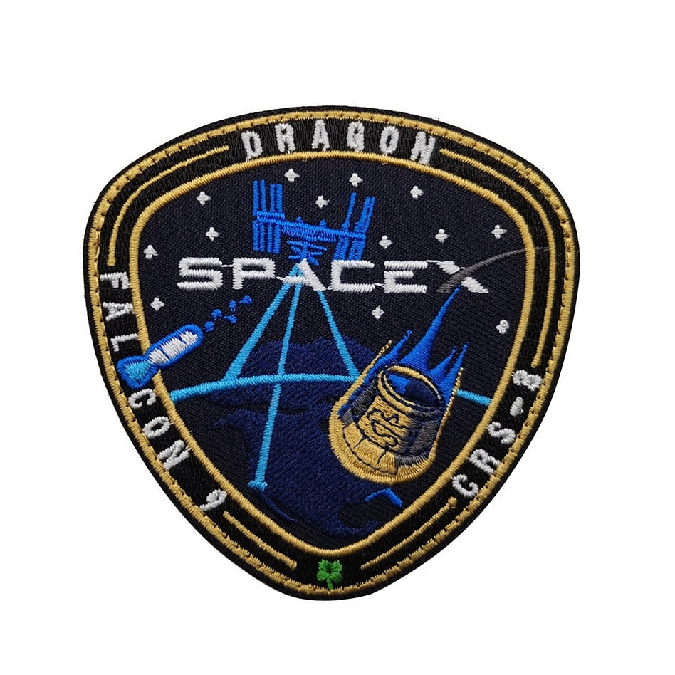 Falcon 9 Dragon 'SpaceX | CRS-3' Embroidered Velcro Patch