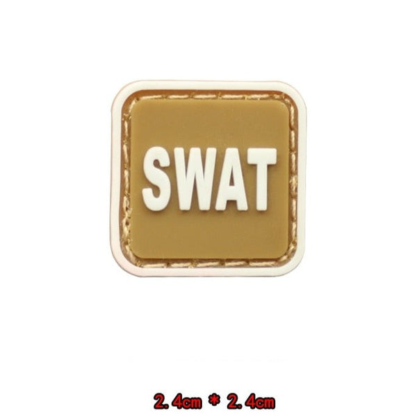 Military Tactical 'SWAT | Mini' PVC Rubber Velcro Patch