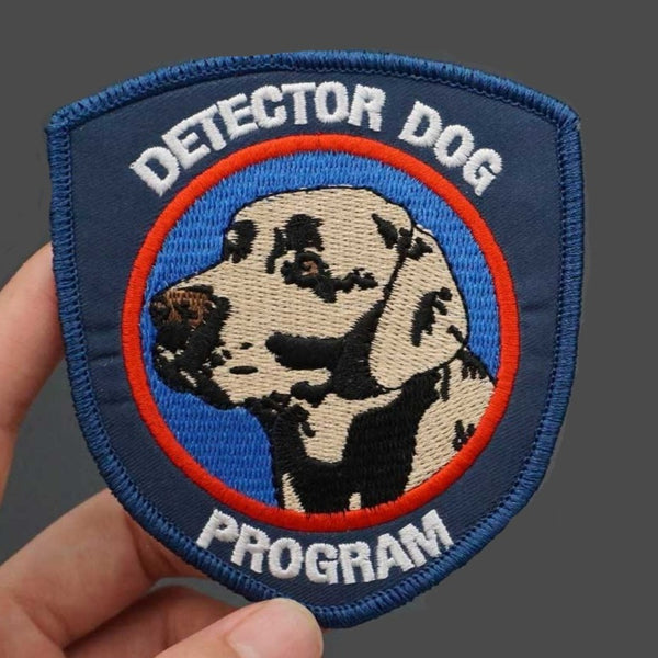 Military Tactical 'Detector Dog Program' Embroidered Velcro Patch