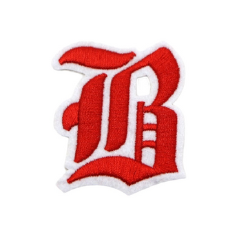 Gothic Font 'Letter B' Embroidered Patch