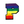 Load image into Gallery viewer, Rainbow Chenille &#39;Letter P&#39; Embroidered Patch
