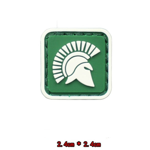 Spartan 'Helmet | Mini' PVC Rubber Velcro Patch