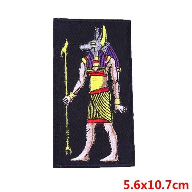 Egyptian 'Anubis Warrior' Embroidered Patch