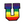 Load image into Gallery viewer, Rainbow Chenille &#39;Letter U&#39; Embroidered Patch
