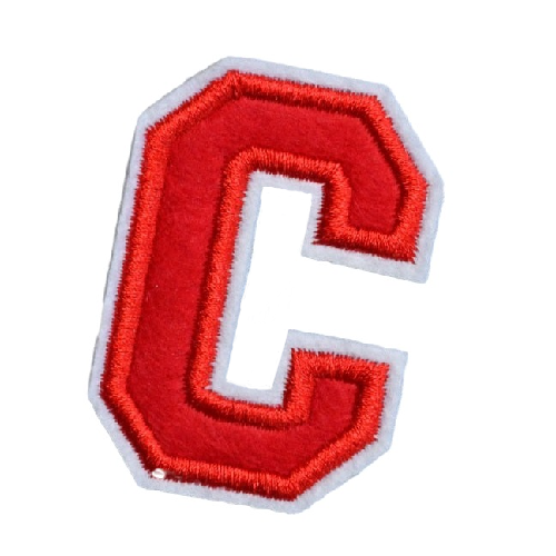 Letter C 'Red' Embroidered Patch