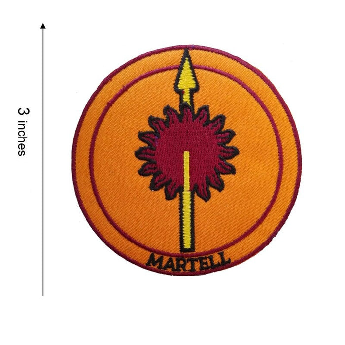 Game of Thrones 3" 'Martell' Embroidered Patch Set
