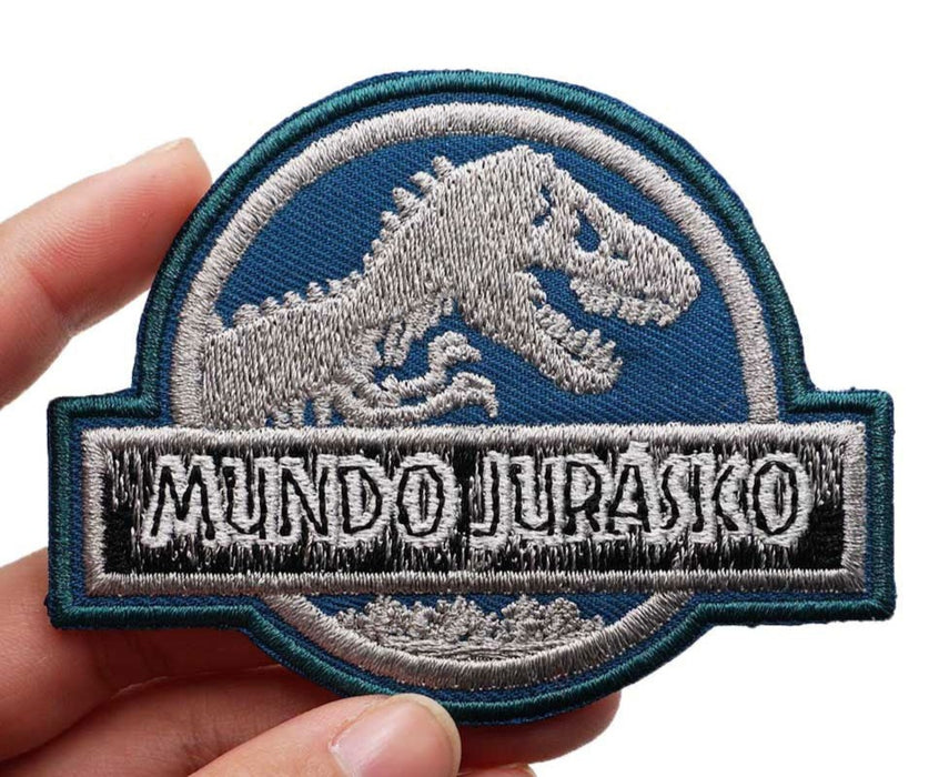 Jurassic World 'Mundo Jurasico | Logo' Embroidered Velcro Patch