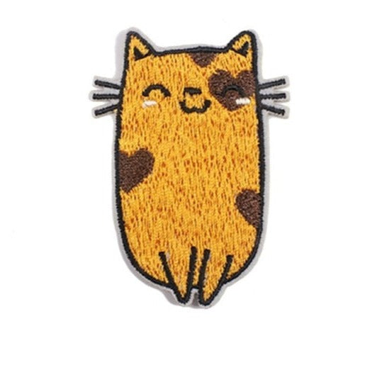 Cute Cat 'Heart-Shaped Mark' Embroidered Patch