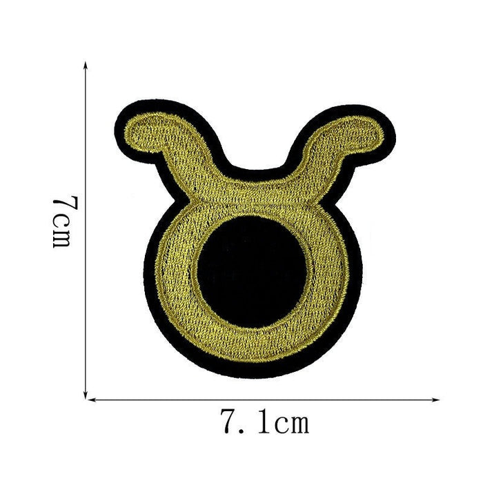 Zodiac Sign Symbol 'Taurus' Embroidered Patch