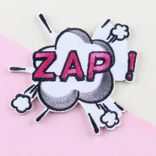 Comic Bubble 'Zap!' Embroidered Patch