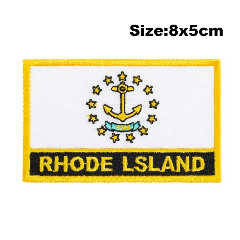 Rhode Island Flag Embroidered Patch