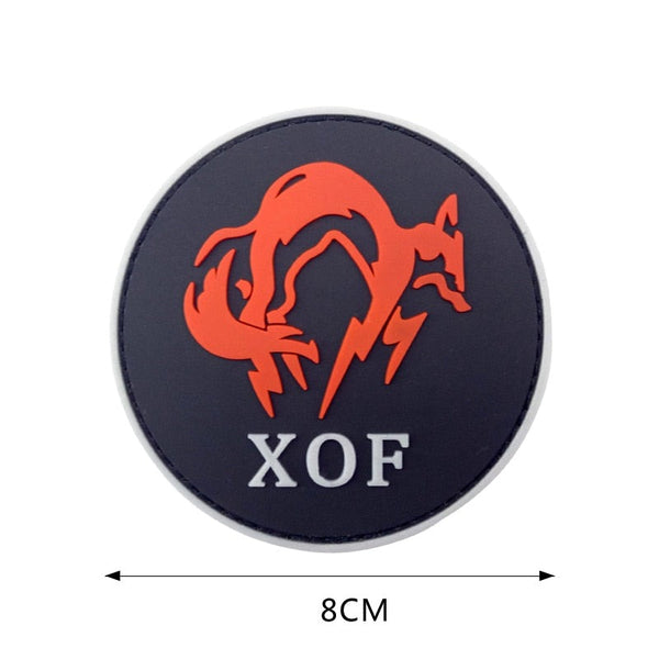 Metal Gear 'XOF Logo | 4.0' PVC Rubber Velcro Patch