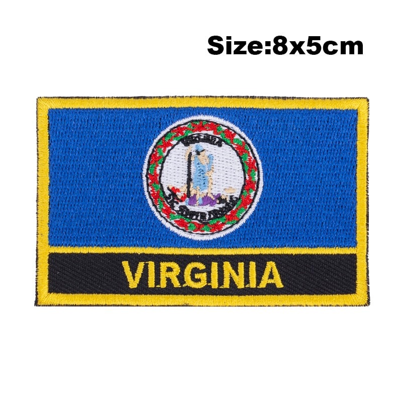 Virginia Flag Embroidered Patch