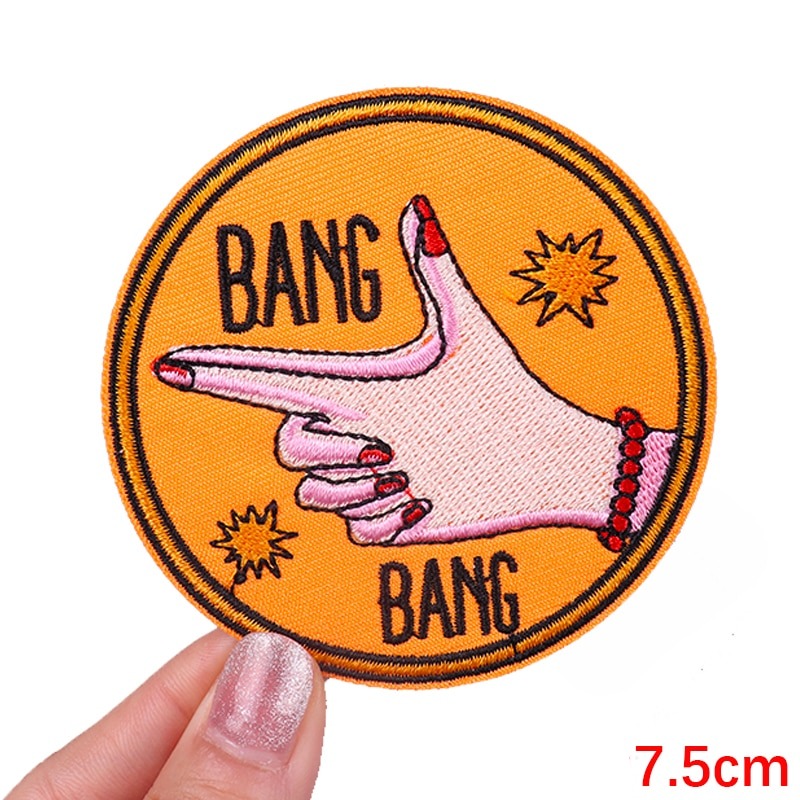 Bang Bang 'Gun Hand Sign' Embroidered Patch