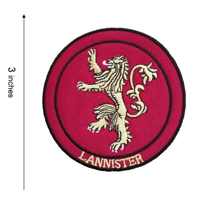 Game of Thrones 3" 'Lannister' Embroidered Patch Set