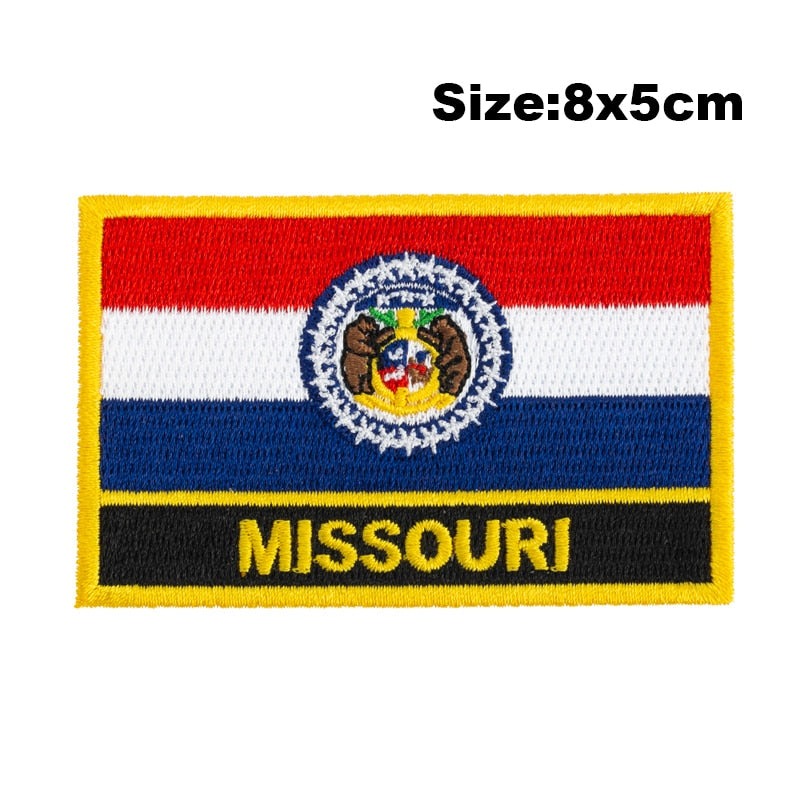 Missouri Flag Embroidered Patch