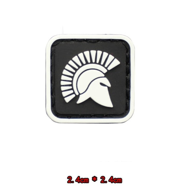 Spartan 'Helmet | Mini' PVC Rubber Velcro Patch