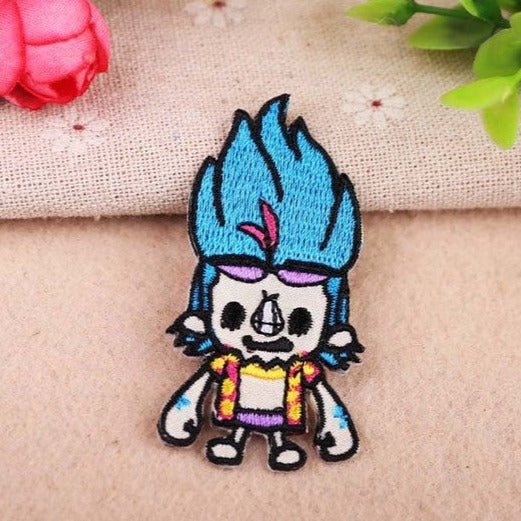 One Piece 'Chibi Franky | Blue-haired' Embroidered Patch