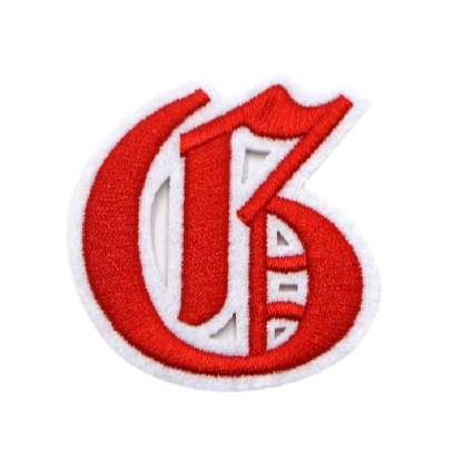 Gothic Font 'Letter G' Embroidered Patch