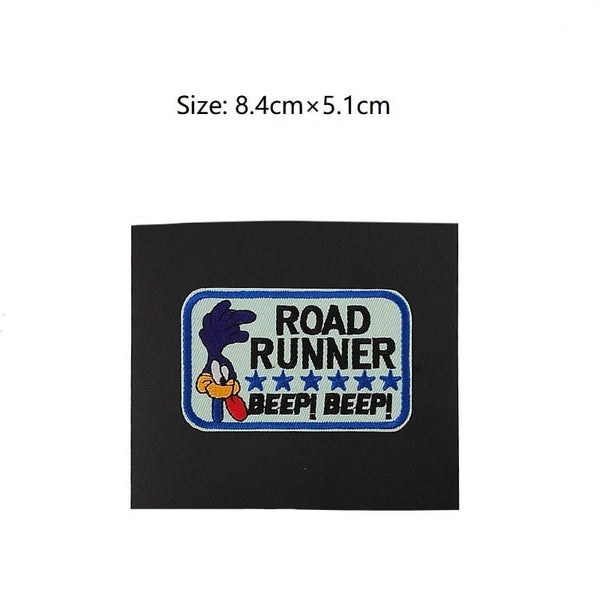 Looney Tunes 'Road Runner | Beep! Beep!' Embroidered Velcro Patch