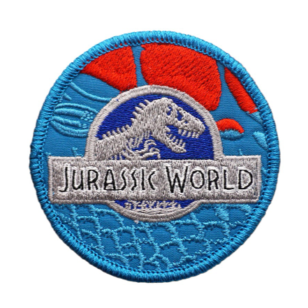 Jurassic World 'Logo | Round' Embroidered Velcro Patch